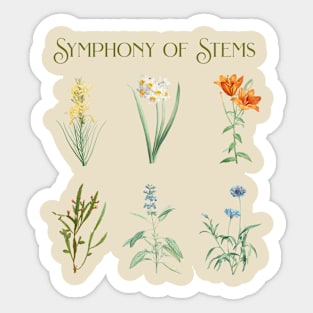 Symphony of Stems Sticker